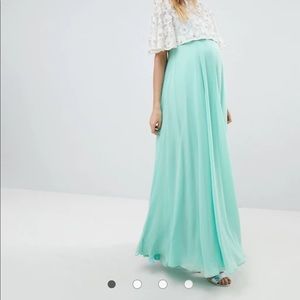 ASOS maternity lace cropped dress